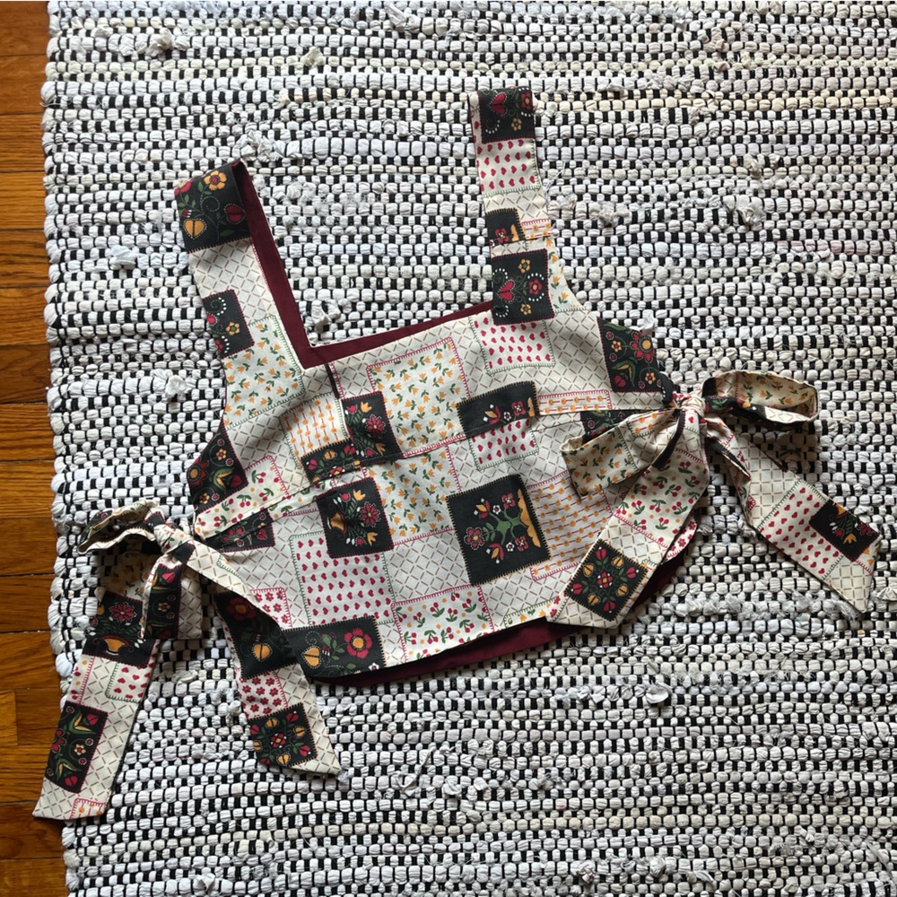 Floral Patchwork Cottage Reversible Free Size Apr… - image 3